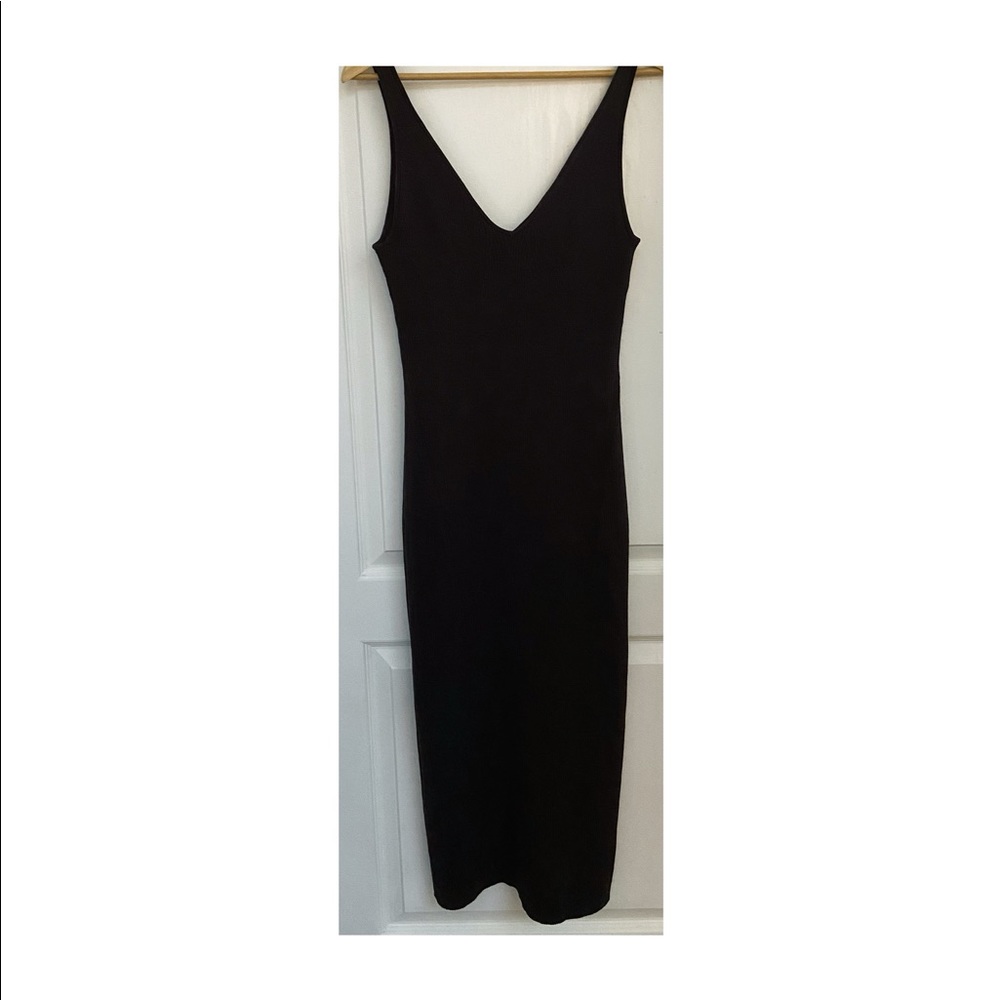 H&M - Rib knit dress - Dark Brown